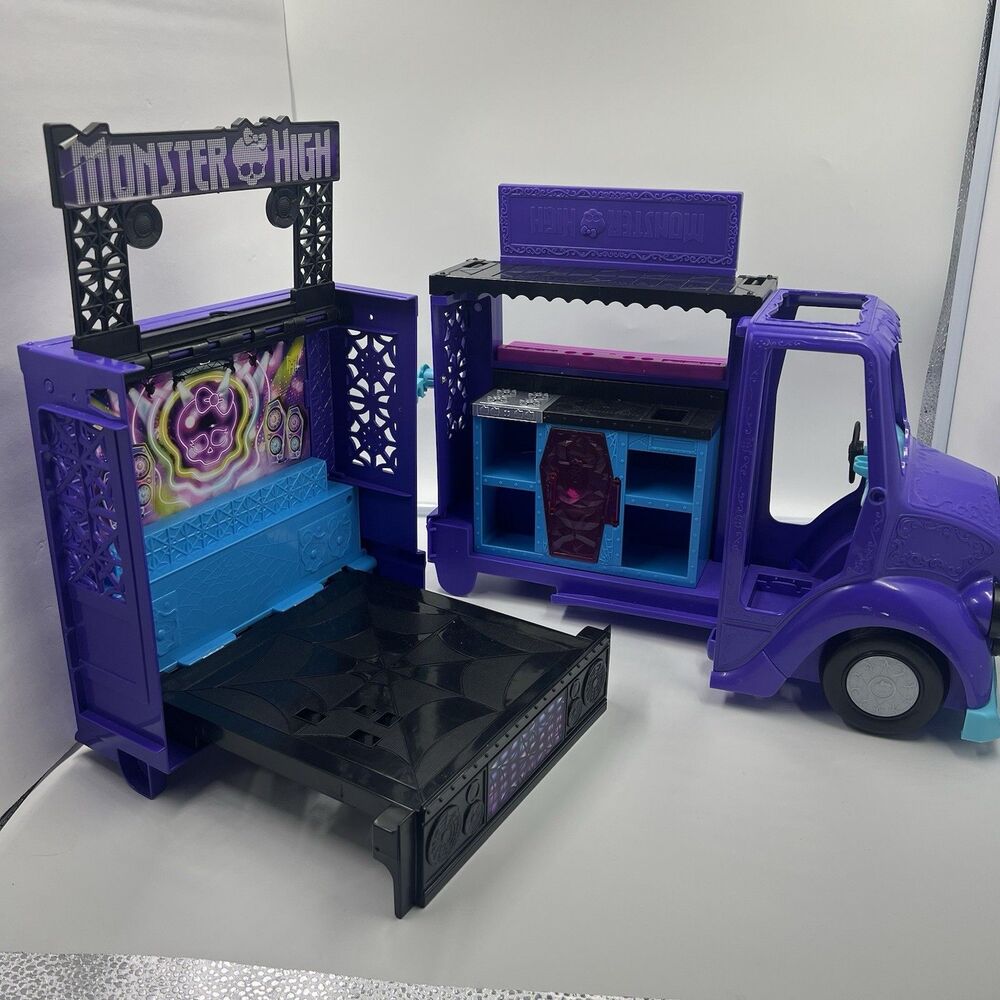 Monster High Fangtastic Rockin Food Truck /Missing Dolls & Accessories See Photo